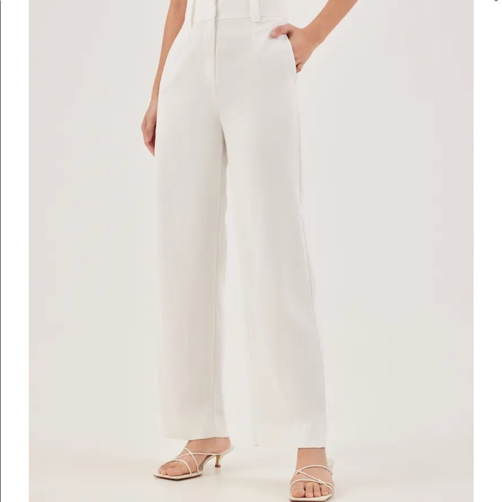 High Waisted Straight Leg Pants